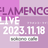 【満席御礼】2023.11.18(土)ライブ@sokono cafe