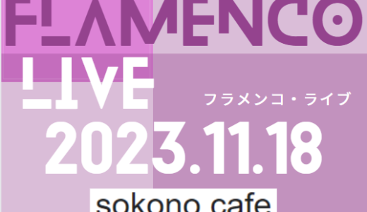 【満席御礼】2023.11.18(土)ライブ@sokono cafe